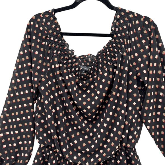 White House Black Market Off Shoulder Patt Dress - Picture 3 of 10